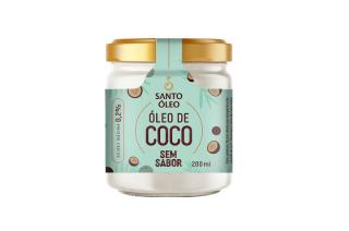 Óleo De Coco Puro Sem Sabor 200ml - Santo Óleo