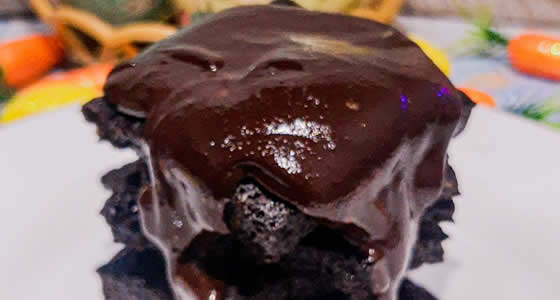 Brownie de Frigideira Vegano