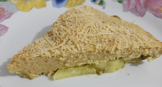 Torta de Batata Doce com Frango