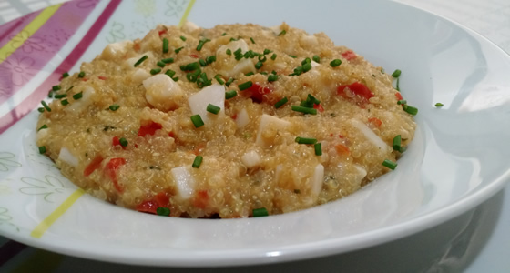 Risoto Premium de Quinua e Palmito sem glúten