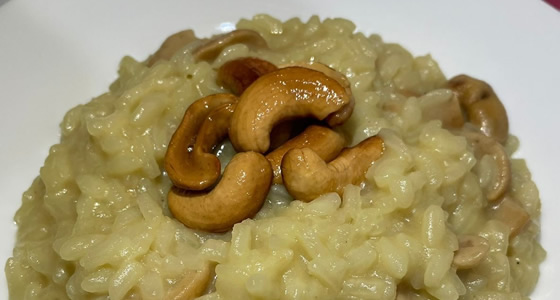 Risoto de castanha de Caju